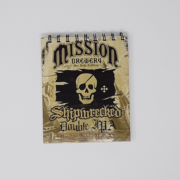♻️ Mission Brewery Shipwrecked Double IPA Notebook - Picture 1 of 4